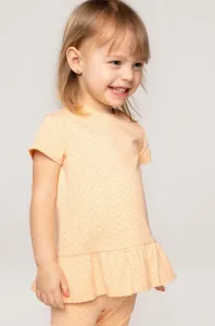 Detské tričko Coccodrillo béžová farba