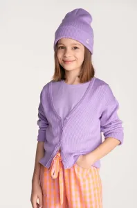 Detské tričko Coccodrillo fialová farba