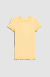 Detské tričko Coccodrillo žltá farba