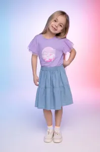 Dievčenská bavlnená sukňa Coccodrillo mini, áčkový strih #9021742