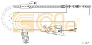 COFLE Ťažné lanko parkovacej brzdy 170124