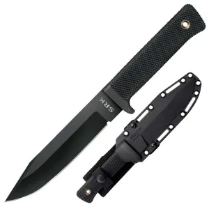 Nôž Survival Rescue Knife SK5 Cold Steel® – Čierna čepeľ, Čierna (Farba: Čierna, Varianta: Čierna čepeľ) #5809781
