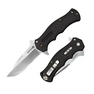 Zatvárací nôž Crawford 1 Cold Steel® – Strieborná čepeľ - Satin, Čierna (Farba: Čierna, Varianta: Strieborná čepeľ - Satin) #5809779