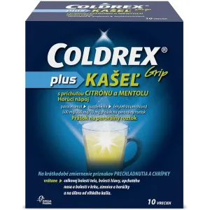 COLDREX Grip plus KAŠEĽ príchuť citrón a mentol plo por 500 mg/200 mg/10 mg (vre.ionomér/Al/LDPE/papier) 1x10 ks