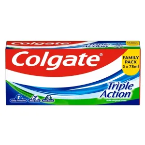 Colgate Triple Action DUOPACK zubná pasta 2x75 ml