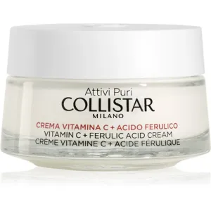 Collistar Pure Actives Vitamin C + Ferulic Acid Cream 50 ml denný pleťový krém pre ženy na veľmi suchú pleť; na rozjasnenie pleti