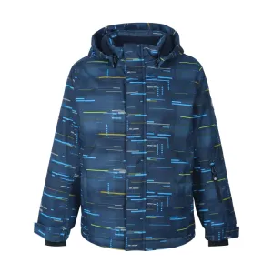 COLOR KIDS-Ski jacket AOP, AF 10.000, dried tobacco Modrá 116