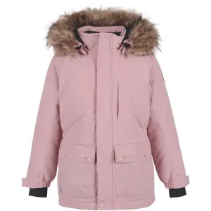 COLOR KIDS PARKA W.FAKE FUR Detská fashion bunda, ružová, veľkosť #425836
