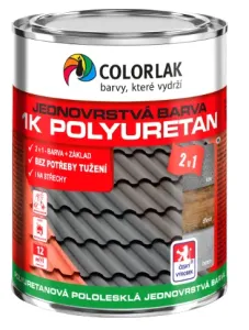 COLORLAK 1K POLYURETÁN U2210 - Jednozložková polyuretánová farba RAL 8017 - čokoládová hnedá 9 L