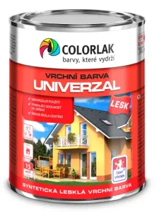 COLORLAK UNIVERZÁL S2013 - Syntetická vrchná farba C2430 - hnedá čokoládová 3,5 L