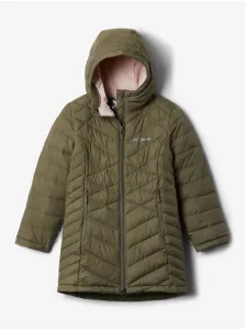 Zelená dievčenská prešívaná bunda Columbia Heavenly™ Long Jacket #651362