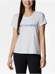 Tričká s krátkym rukávom pre ženy Columbia - biela #1055011
