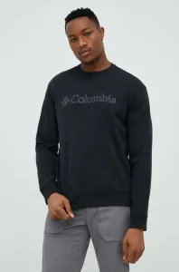 Mikina Columbia pánska, čierna farba, s potlačou #9012200