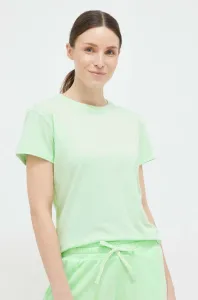 Športové tričko Columbia Sun Trek zelená farba