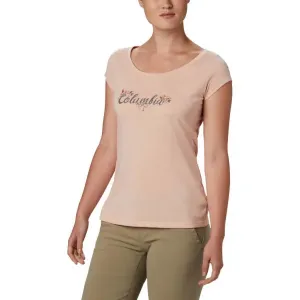 Columbia SHADY GROVE SS TEE Dámske tričko, ružová, veľkosť XL
