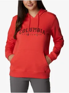 Červená dámska mikina s kapucou Columbia Hoodie #677473