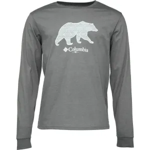 Columbia CSC™ SEASONAL LOGO LS Pánske tričko, tmavo sivá, veľkosť L