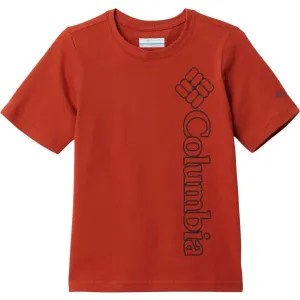 Columbia HAPPY HILLS GRAPHIC SHORT SLEEVE TEE Detské tričko, červená, veľkosť #434999