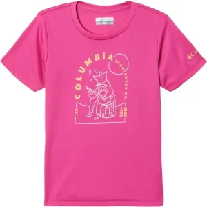 Columbia MIRROR CREEK SHORT SLEEVE GRAPHIC SHIRT Dievčenské tričko, ružová, veľkosť M