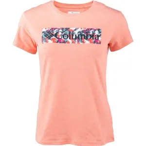 Columbia SUN TREK SS GRAPHIC TEE Dámske tričko, lososová, veľkosť #8412767
