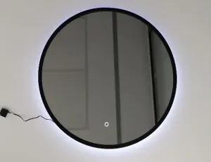Kúpeľňové zrkadlo Luna FI600 čierne
