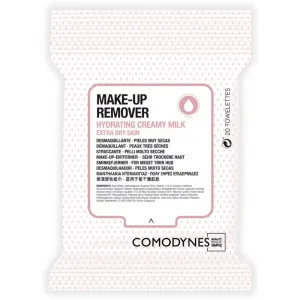 Comodynes Make-up Remover Creamy Milk odličovacie obrúsky pre veľmi suchú pleť 20 ks
