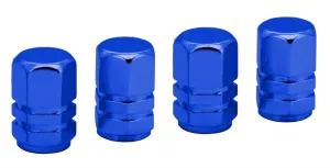 COMPASS ozdobné kryty ventilov, modré, 4ks