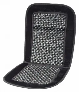 COMPASS  Poťah sedadla guľôčkový s lemom čierny 93 × 40 cm