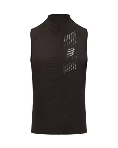 Compressport HURRICANE WINDPROOF VEST M Pánska vetruodolná vesta, čierna, veľkosť #367590