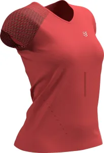 Compressport Performance T-Shirt Coral M Bežecké tričko s krátkym rukávom