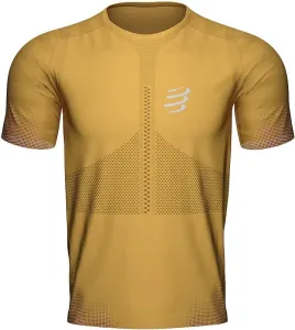 Compressport Racing T-Shirt Honey Gold XL Bežecké tričko s krátkym rukávom