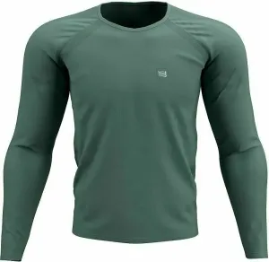Compressport TRAINING TSHIRT LS Pánske tréningové tričko s dlhým rukávom, zelená, veľkosť #330598