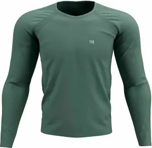 Compressport TRAINING TSHIRT LS Pánske tréningové tričko s dlhým rukávom, zelená, veľkosť #6254702