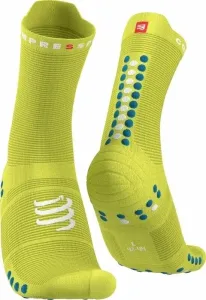 Compressport Pro Racing Socks v4.0 Run High Primerose/Fjord Blue T3 Bežecké ponožky
