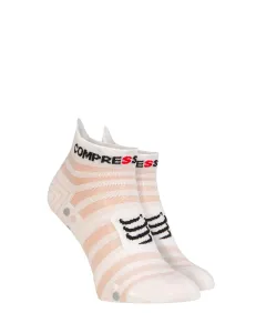 Compressport Pro Racing Socks v4.0 Ultralight Run Low White/Alloy T3 Bežecké ponožky