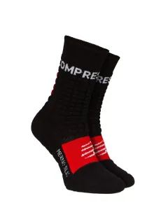 Compressport Pro Racing Socks Winter Run Black/Red T4 Bežecké ponožky