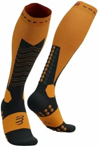 Compressport Ski Mountaineering Full Socks Autumn Glory/Black T4 Bežecké ponožky