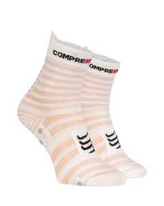 Compressport Pro Racing Socks v4.0 Ultralight Run High White/Alloy T1 Bežecké ponožky