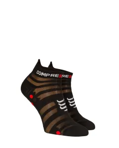 Compressport Pro Racing Socks v4.0 Ultralight Run Low Black/Red T3 Bežecké ponožky