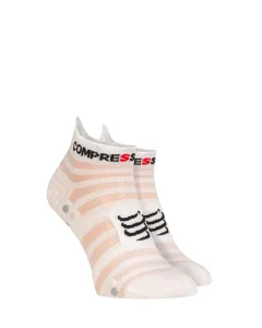 Compressport Pro Racing Socks v4.0 Ultralight Run Low White/Alloy T2