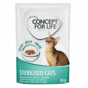 Concept for Life kapsičky, 48 x 85 g - 10 € zľava - Sterilised Cats v želé             