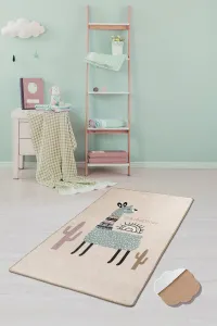 Detský koberec Lama 100x160 cm ružový
