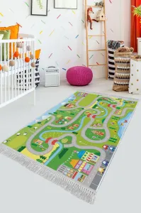 Detský koberec City 100x150 cm zelený
