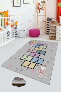 Detský koberec Skákací panák II 100x150 cm sivý