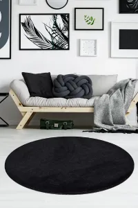 Okrúhly koberec Milano 90 cm čierny