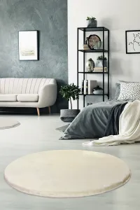 Okrúhly koberec Milano 90 cm krémový