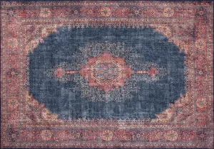 Luxusný koberec DARK BLUE, 210 x 310 cm, odtiene červenej