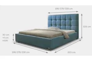 Confy Dizajnová posteľ Jamarion 160 x 200 -