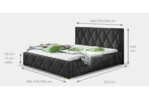 Confy Dizajnová posteľ Kale 160 x 200 -