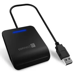 CONNECT IT USB čítačka eObčianskych preukazov a čipových kariet CFF-3050-BK